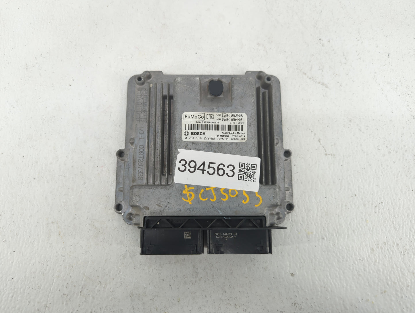 2014-2016 Ford Fusion PCM Engine Control Computer ECU ECM PCU OEM P/N:ES7A-12A650-EK ES7A-12A650-DFC Fits Fits 2014 2015 201