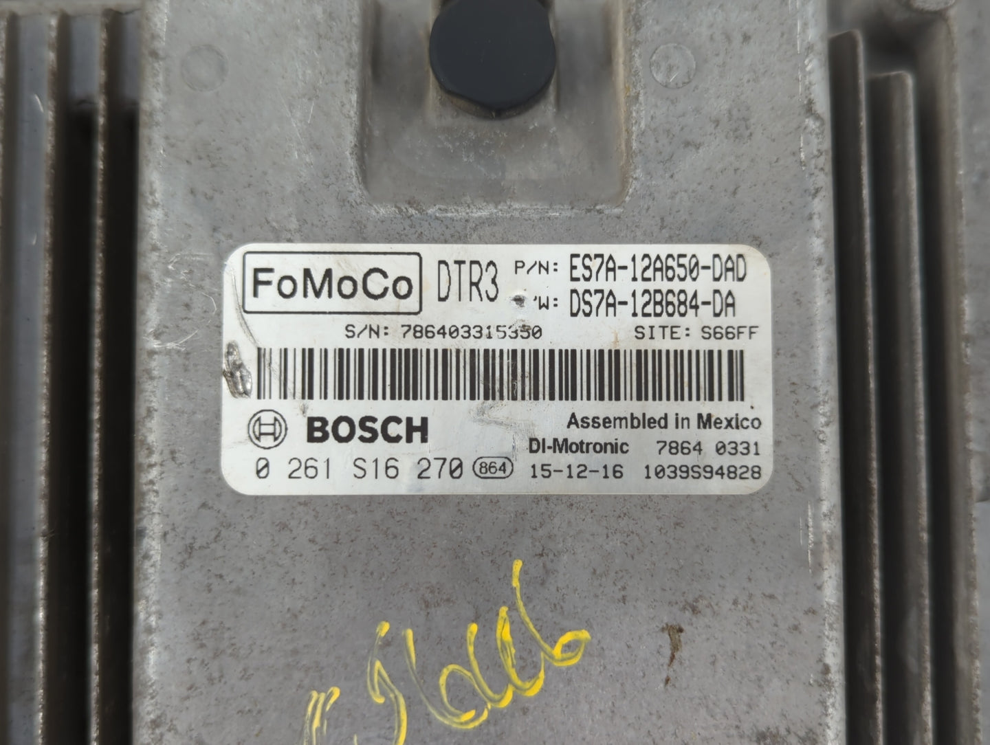 2014-2016 Ford Fusion PCM Engine Control Computer ECU ECM PCU OEM P/N:ES7A-12A650-DFD ES7A-12A650-DAD Fits Fits 2014 2015 20