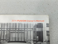 2016 Ford Fusion Owners Manual Book Guide OEM Used Auto Parts - Oemusedautoparts1.com
