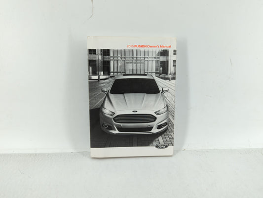 2016 Ford Fusion Owners Manual Book Guide OEM Used Auto Parts - Oemusedautoparts1.com