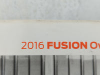 2016 Ford Fusion Owners Manual Book Guide OEM Used Auto Parts - Oemusedautoparts1.com