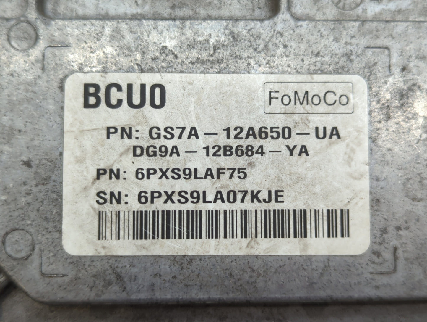 2014-2016 Ford Fusion PCM Engine Control Computer ECU ECM PCU OEM P/N:GS7A-12A650-UA ES7A-12A650-JF Fits Fits 2014 2015 2016