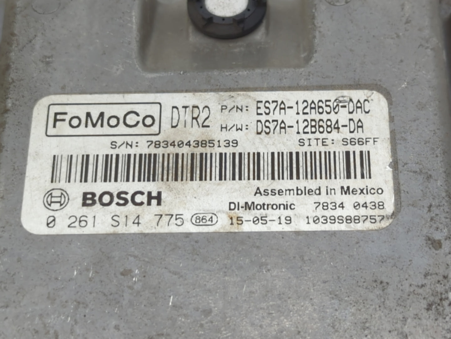 2014-2016 Ford Fusion PCM Engine Control Computer ECU ECM PCU OEM P/N:ES7A-12A650-DAC ES7A-12A650-CK Fits Fits 2014 2015 201