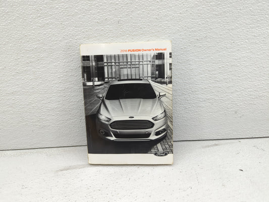 2016 Ford Fusion Owners Manual Book Guide OEM Used Auto Parts - Oemusedautoparts1.com