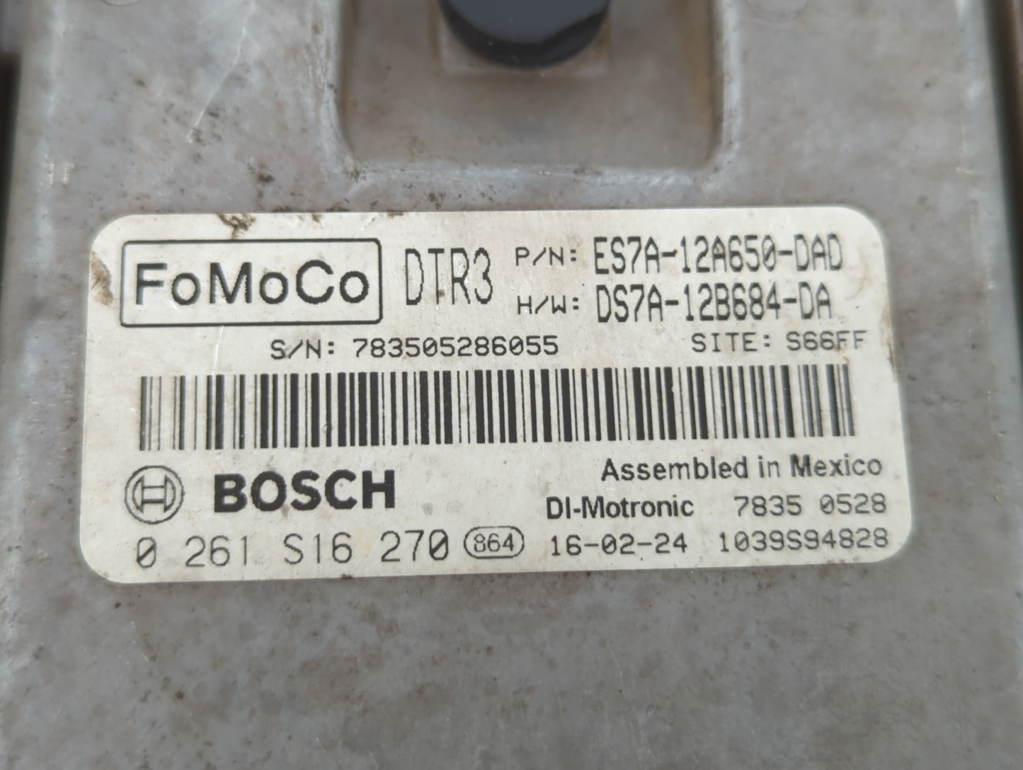 2014-2016 Ford Fusion PCM Engine Control Computer ECU ECM PCU OEM P/N:DS7A-12B684-DA ES7A-12A650-DAD Fits Fits 2014 2015 201