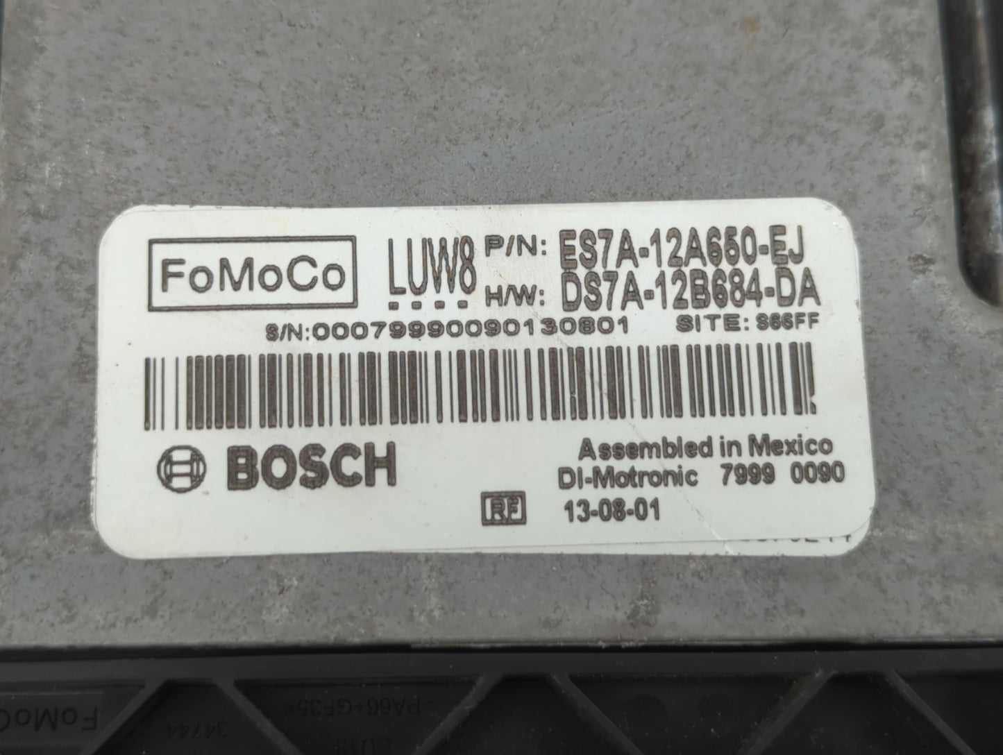 2014-2016 Ford Fusion PCM Engine Control Computer ECU ECM PCU OEM P/N:DS7A-12B684-DA ES7A-12A650-EJ Fits Fits 2014 2015 2016