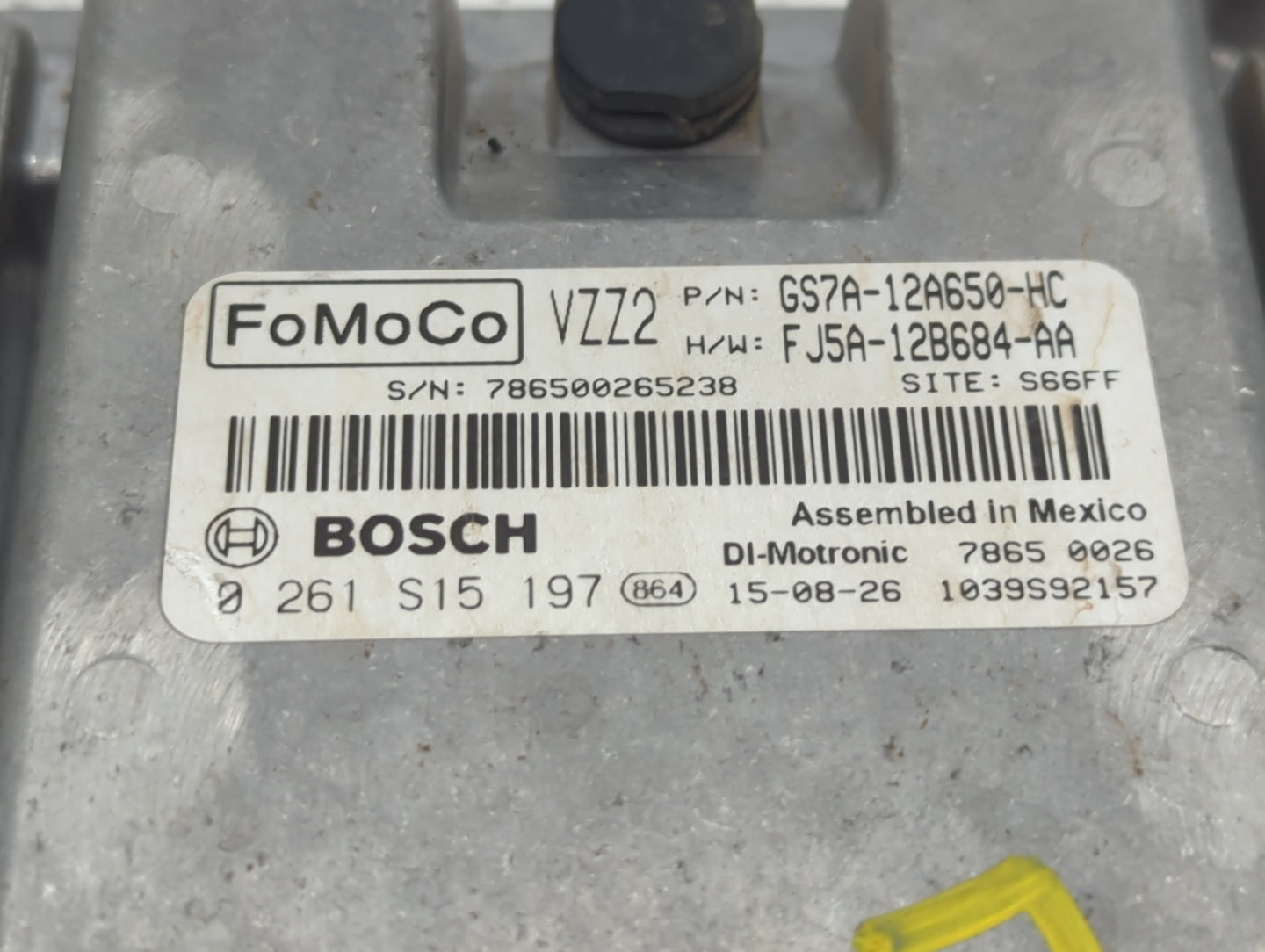 2016 Ford Fusion PCM Engine Control Computer ECU ECM PCU OEM P/N:GS7A-12A560-HC GS7A-12A560-HD, GS7A-12A650-KC Fits OEM Used