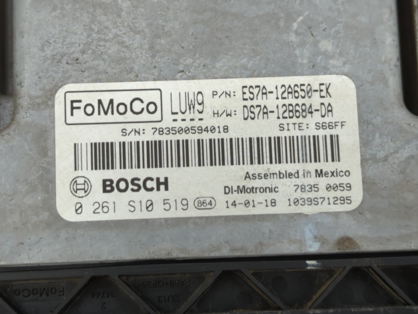 2014-2016 Ford Fusion PCM Engine Control Computer ECU ECM PCU OEM P/N:ES7A-12A650-DAD DS7A-12B684-DA Fits Fits 2014 2015 201