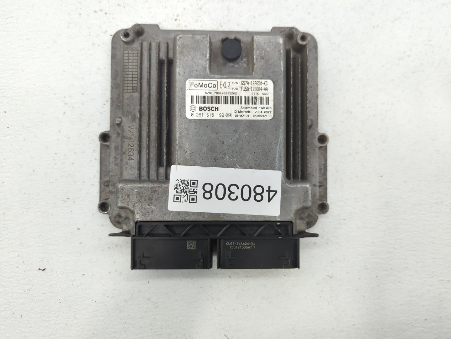 2016 Ford Fusion PCM Engine Control Computer ECU ECM PCU OEM P/N:FJ5A-12B684-AA GS7A-12A650-KC, GS7A-12A560-HC Fits OEM Used