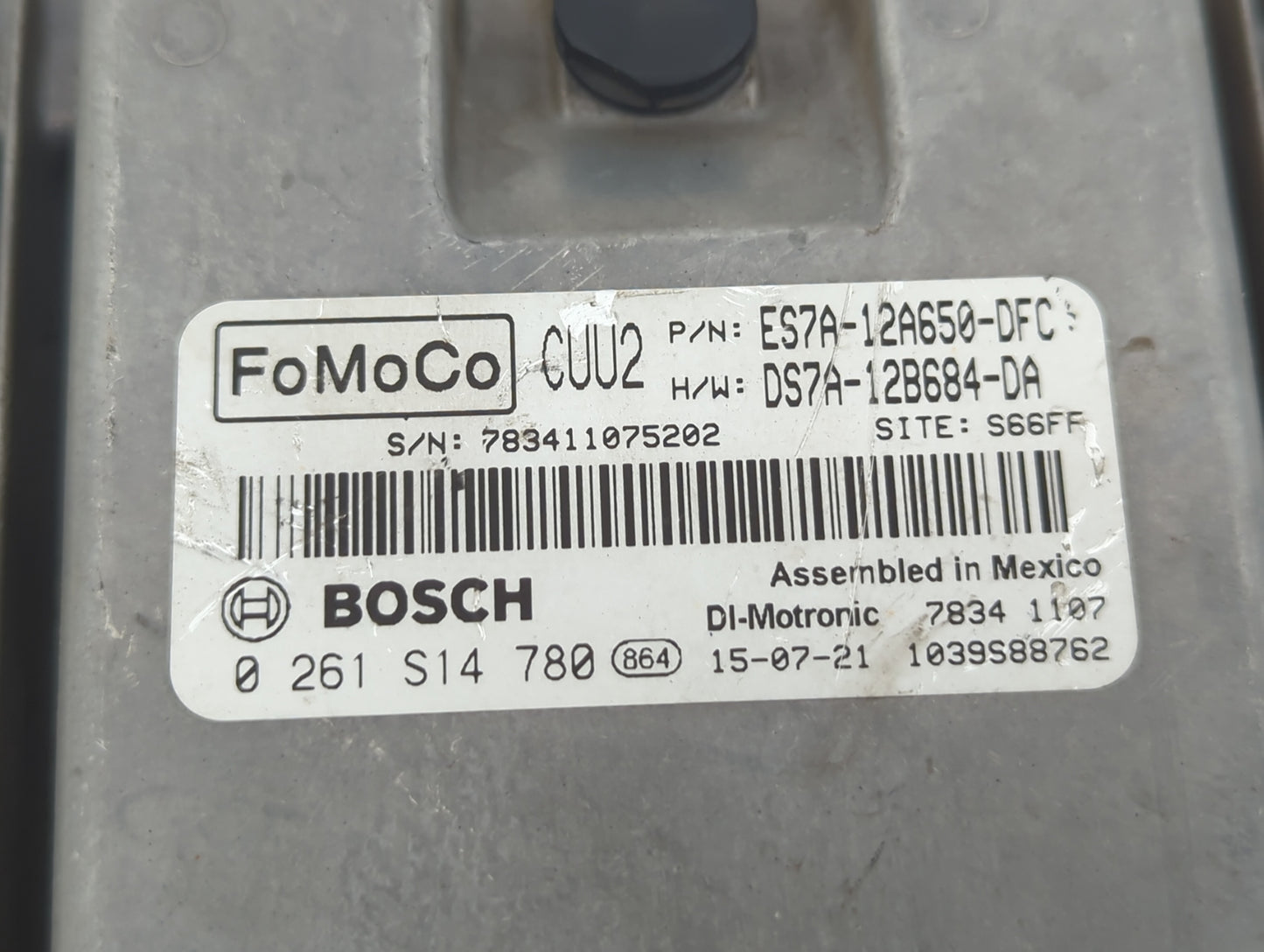 2014-2016 Ford Fusion PCM Engine Control Computer ECU ECM PCU OEM P/N:ES7A-12A650-DFC ES7A-12A650-DAC Fits Fits 2014 2015 20