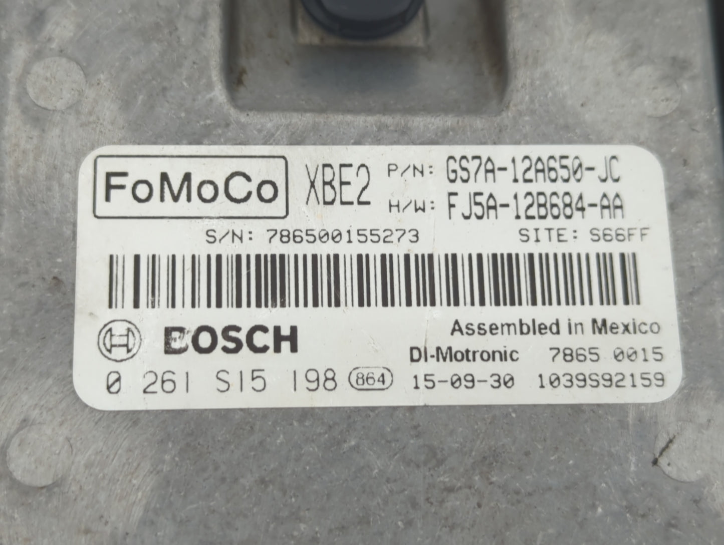 2016 Ford Fusion PCM Engine Control Computer ECU ECM PCU OEM P/N:FJ5A-12B684-AA GS7A-12A650-KC, GS7A-12A560-HC Fits OEM Used