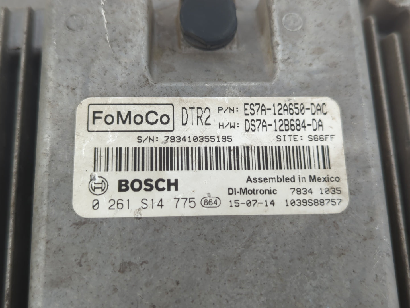 2014-2016 Ford Fusion PCM Engine Control Computer ECU ECM PCU OEM P/N:ES7A-12A650-DAC ES7A-12A650-DAD Fits Fits 2014 2015 20
