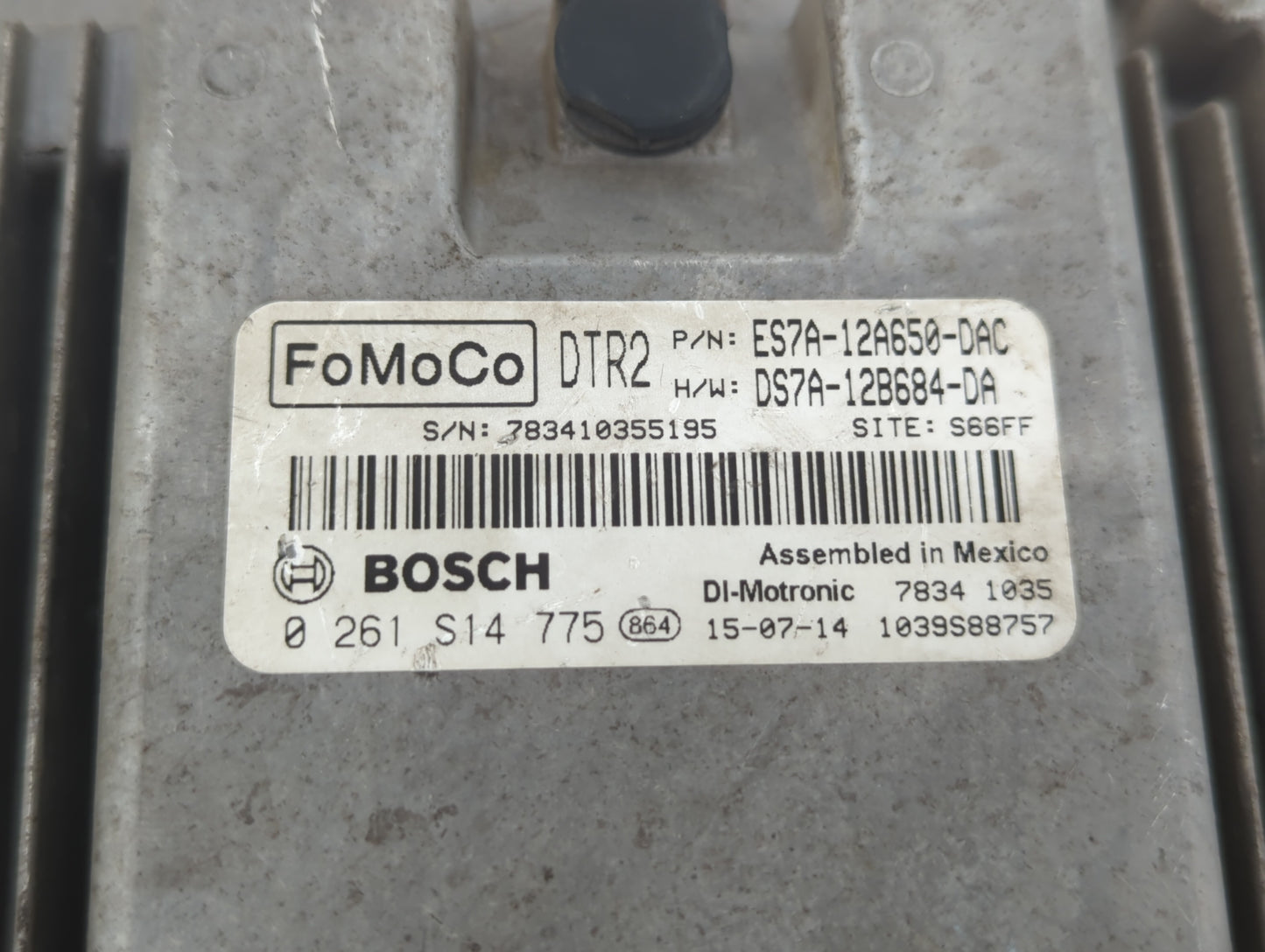 2014-2016 Ford Fusion PCM Engine Control Computer ECU ECM PCU OEM P/N:ES7A-12A650-DAC ES7A-12A650-DAD Fits Fits 2014 2015 20