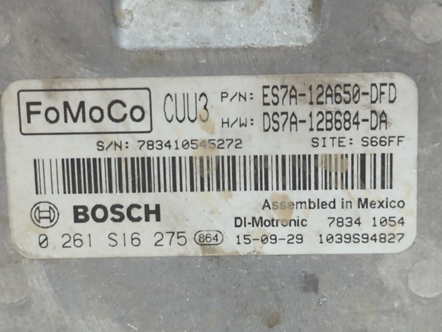 2014-2016 Ford Fusion PCM Engine Control Computer ECU ECM PCU OEM P/N:DS7A-12B684-DA ES7A-12A650-DFD Fits Fits 2014 2015 201