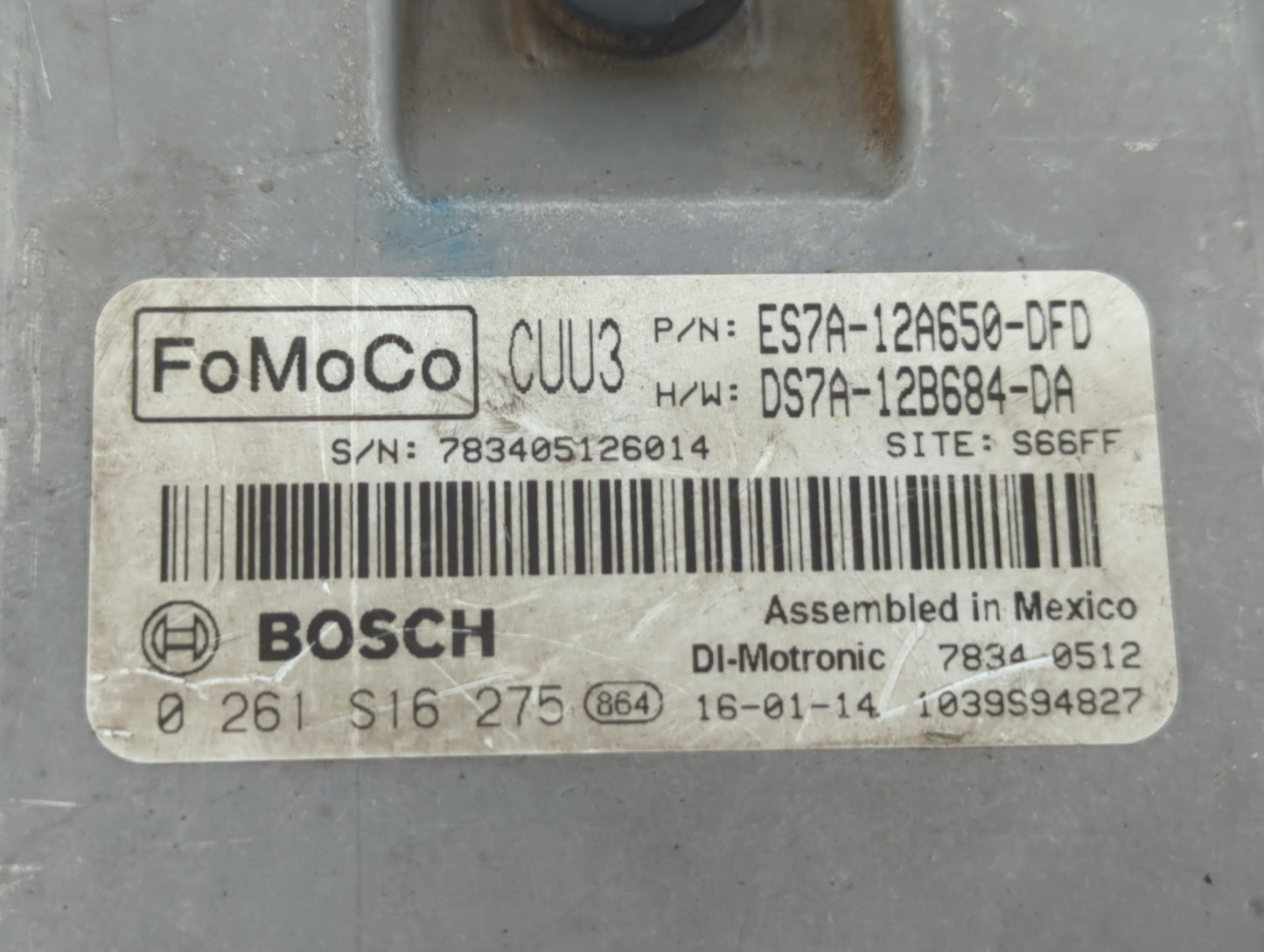 2014-2016 Ford Fusion PCM Engine Control Computer ECU ECM PCU OEM P/N:DS7A-12B684-DA ES7A-12A650-DFD Fits Fits 2014 2015 201
