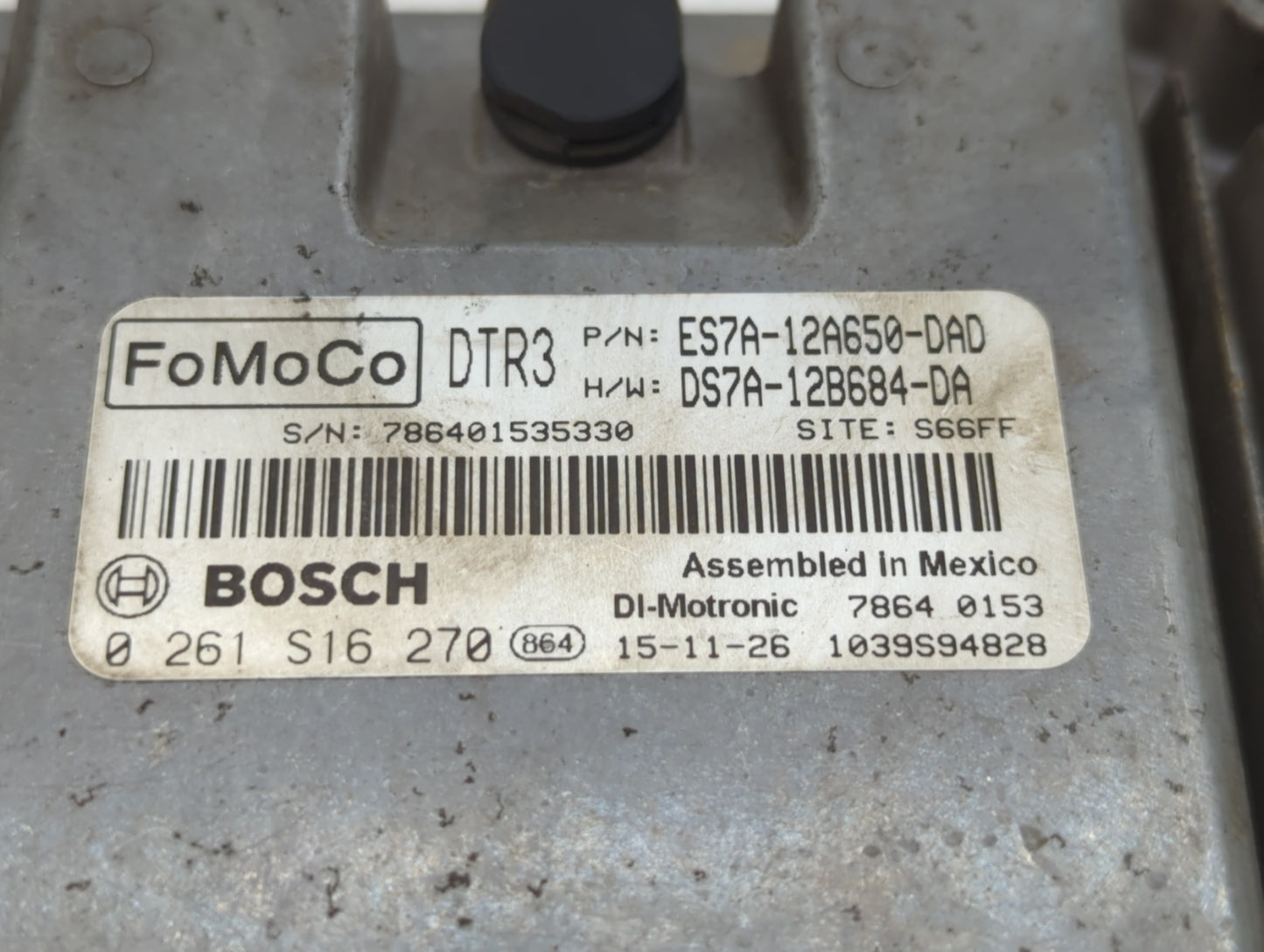 2014-2016 Ford Fusion PCM Engine Control Computer ECU ECM PCU OEM P/N:DS7A-12B684-DA ES7A-12A650-DAD Fits Fits 2014 2015 201