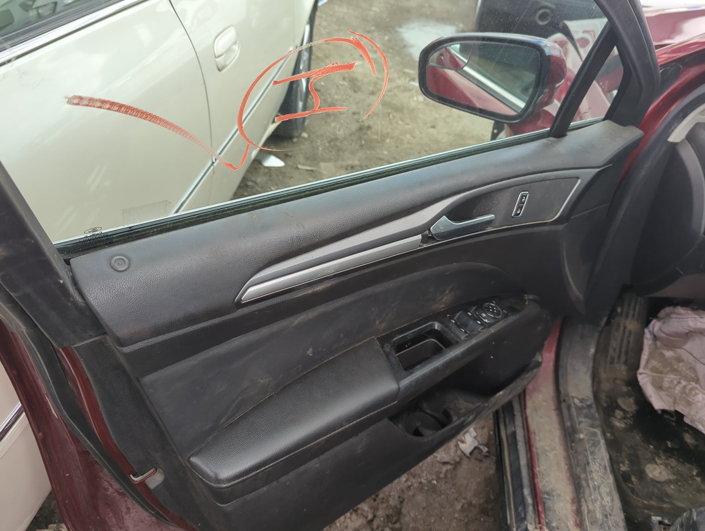 2016 Ford Fusion Front Left Driver Interior Door Panel Trim 5015932 - Oemusedautoparts1.com