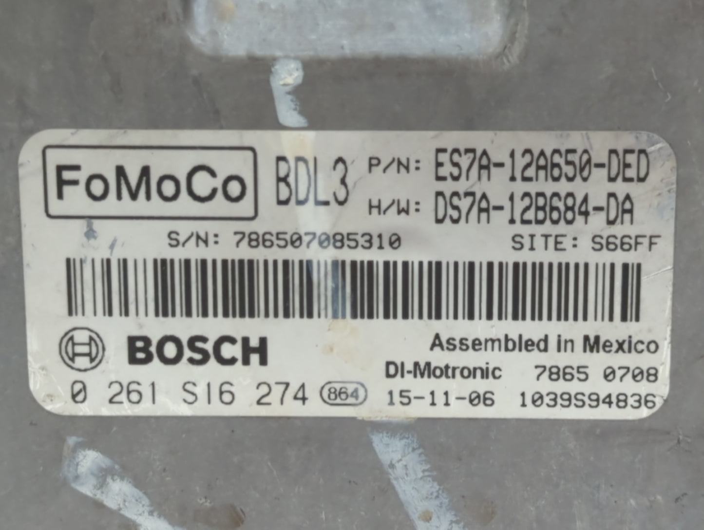 2014-2016 Ford Fusion PCM Engine Control Computer ECU ECM PCU OEM P/N:DS7A-12B684-DA ES7A-12A650-DED Fits Fits 2014 2015 201