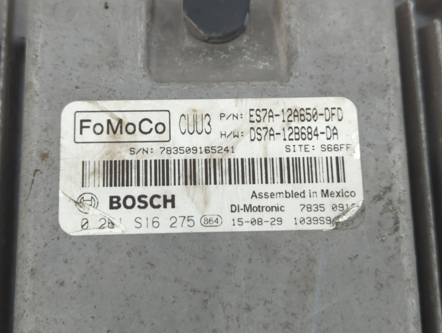 2014-2016 Ford Fusion PCM Engine Control Computer ECU ECM PCU OEM P/N:DS7A-12B684-DA ES7A-12A650-DFD Fits Fits 2014 2015 201