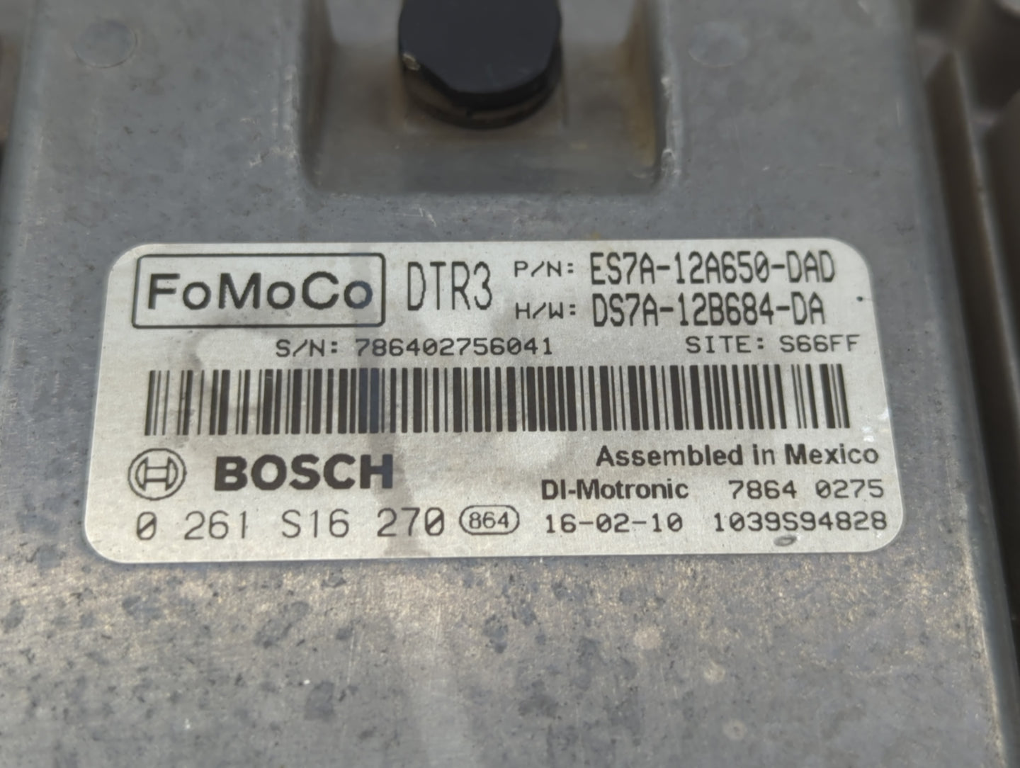 2014-2016 Ford Fusion PCM Engine Control Computer ECU ECM PCU OEM P/N:DS7A-12B684-DA ES7A-12A650-DAD Fits Fits 2014 2015 201