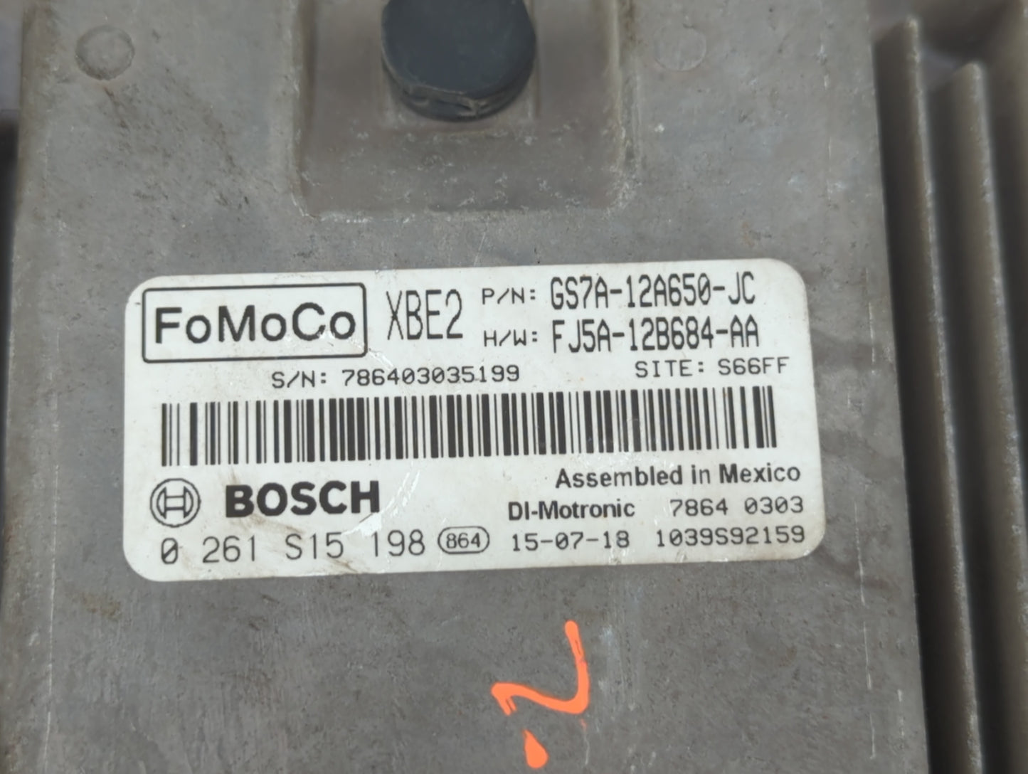2016 Ford Fusion PCM Engine Control Computer ECU ECM PCU OEM P/N:FJ5A-12B684-AA GS7A-12A650-KC, GS7A-12A560-HC Fits OEM Used