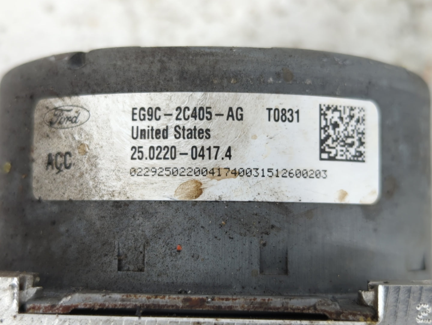 2014-2016 Ford Fusion ABS Pump Control Module Replacement P/N:EG9C-2C405-AG Fits Fits 2014 2015 2016 OEM Used Auto Parts - O