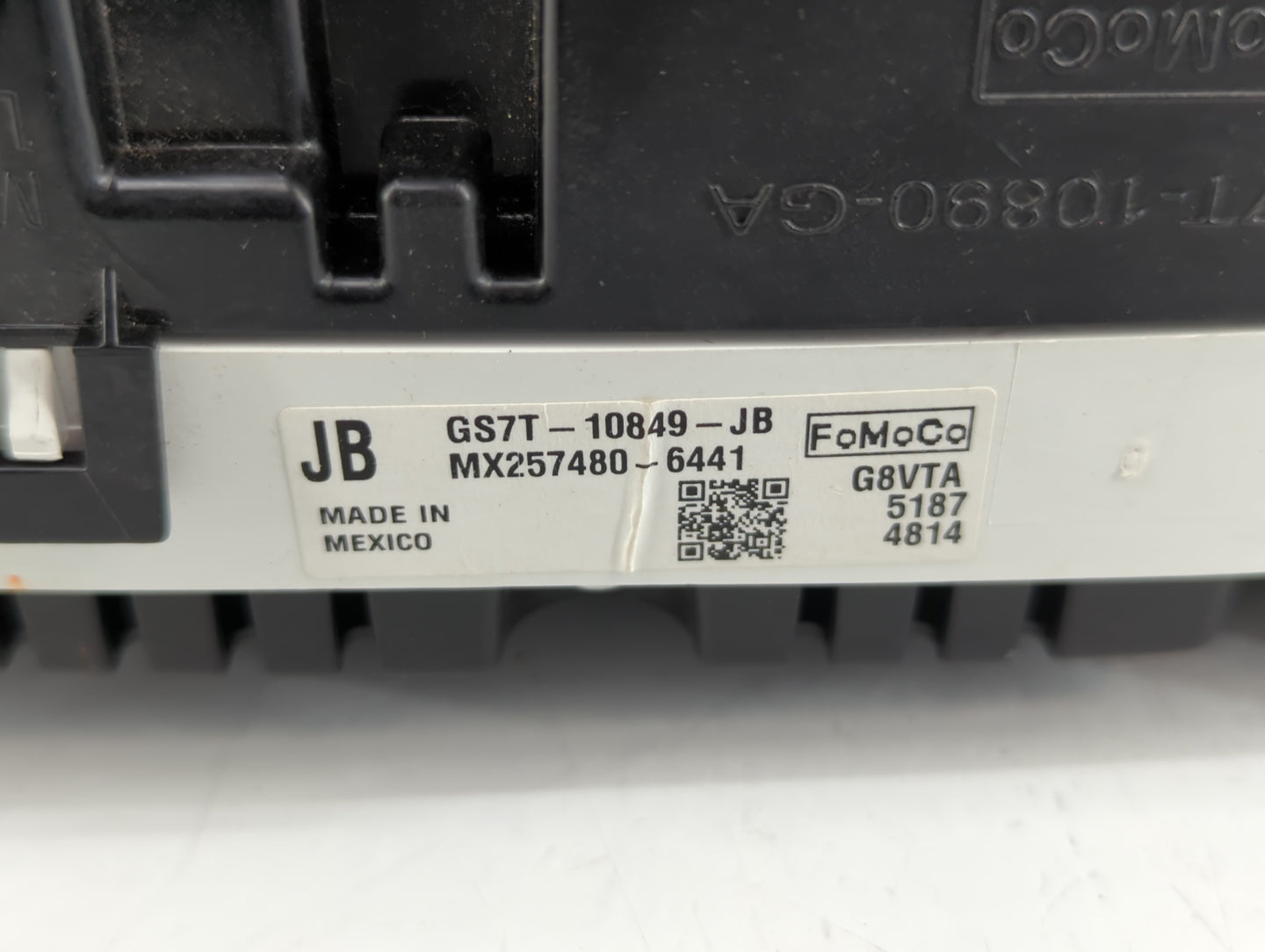 2016 Ford Fusion Instrument Cluster Speedometer Gauges P/N:GS7T-10849-JB GS7T-10849-JC Miles: Fits OEM Used Auto Parts - Oem
