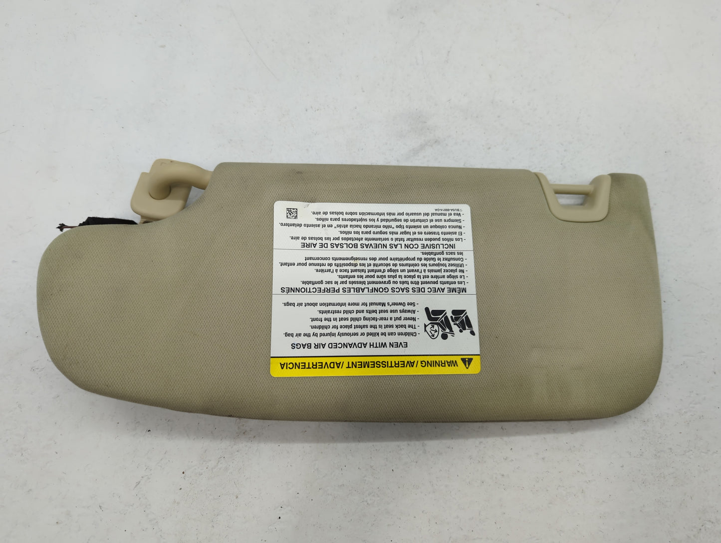 2015-2016 Ford Fusion Sun Visor Shade Replacement Passenger Right Mirror Fits Fits 2015 2016 OEM Used Auto Parts - Oemusedau