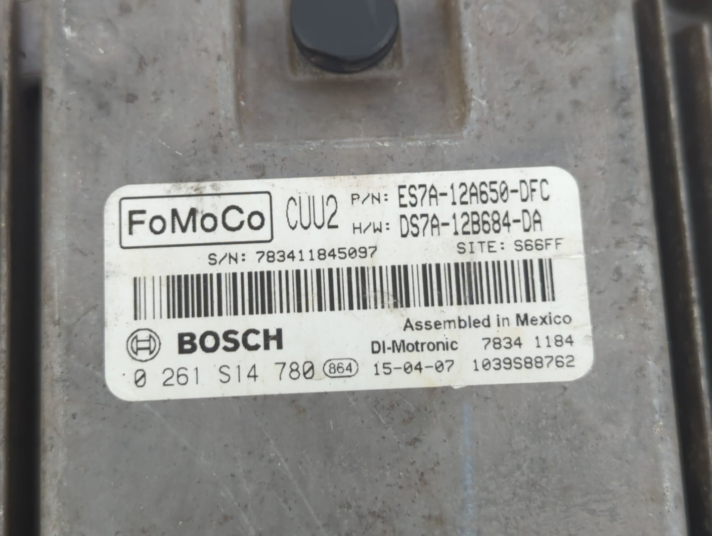 2014-2016 Ford Fusion PCM Engine Control Computer ECU ECM PCU OEM P/N:DS7A-12B684-DA ES7A-12A650-DFC Fits Fits 2014 2015 201