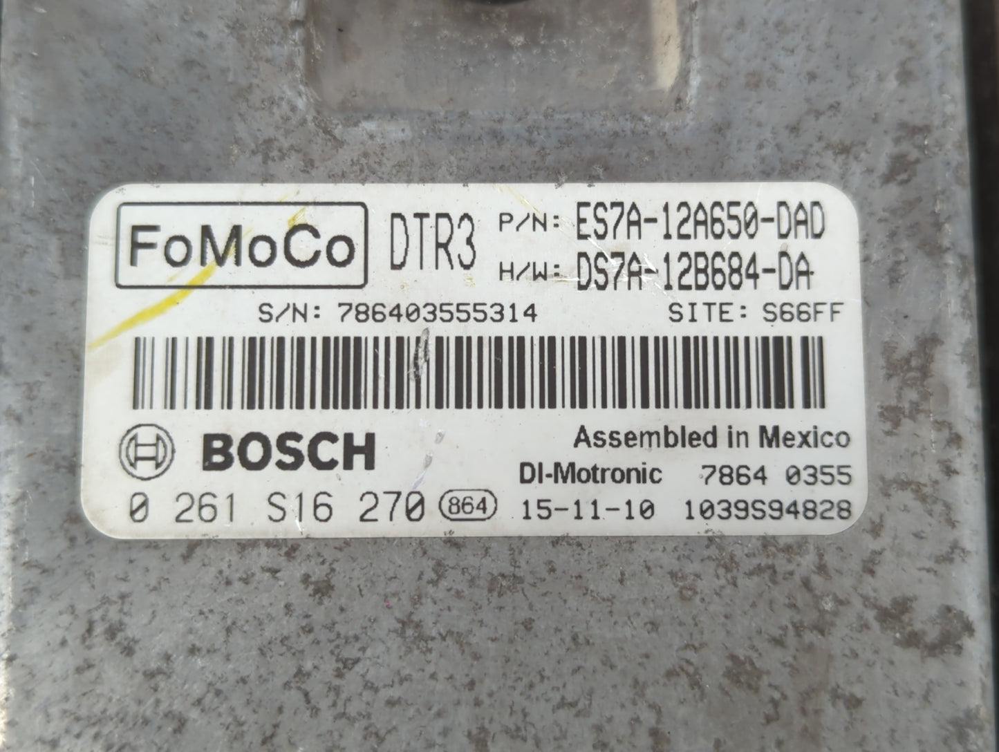2014-2016 Ford Fusion PCM Engine Control Computer ECU ECM PCU OEM P/N:DS7A-12B684-DA ES7A-12A650-DAD Fits Fits 2014 2015 201