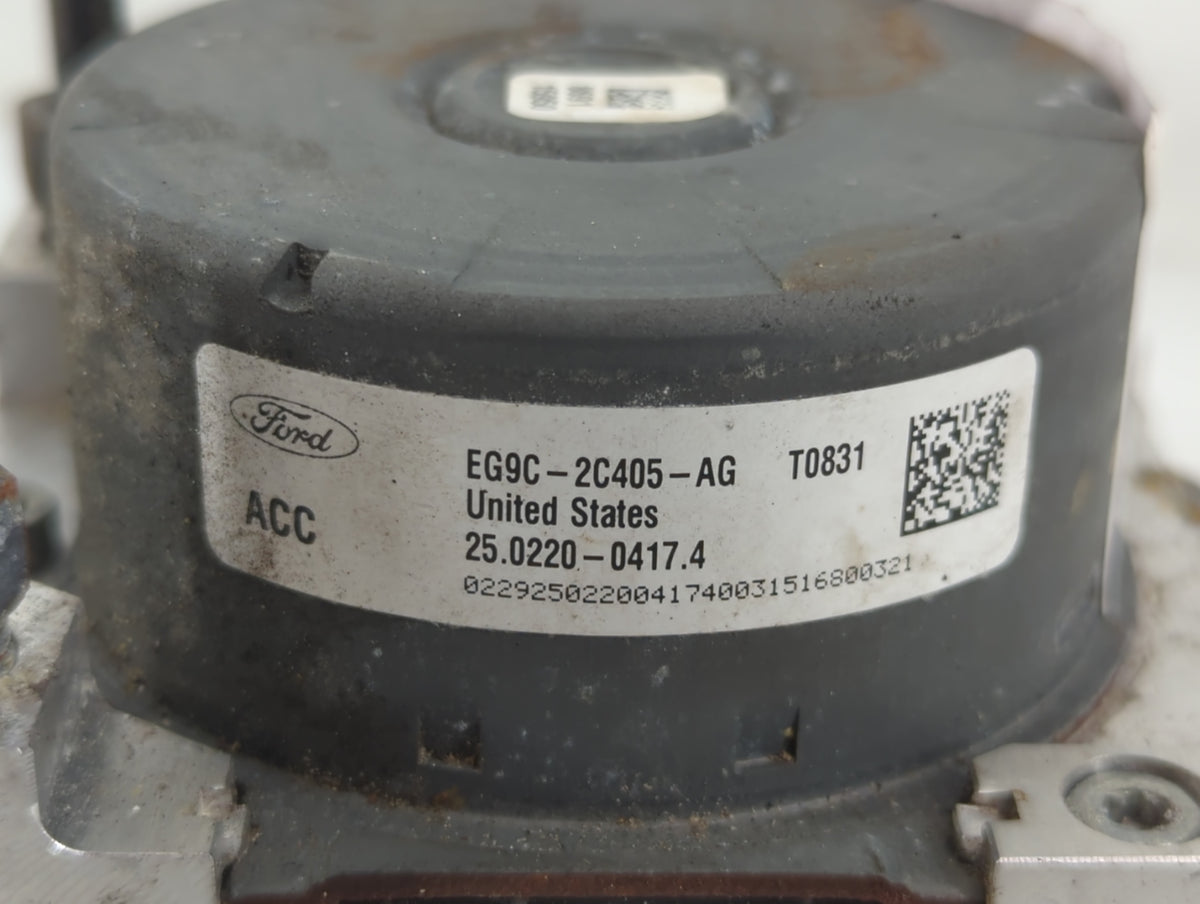2014-2016 Ford Fusion Anti-Lock Brake ABS Pump Module Actuator OEM P/N:EG9C-2C405-AG Fits Fits 2014 2015 2016 OEM Used Auto 