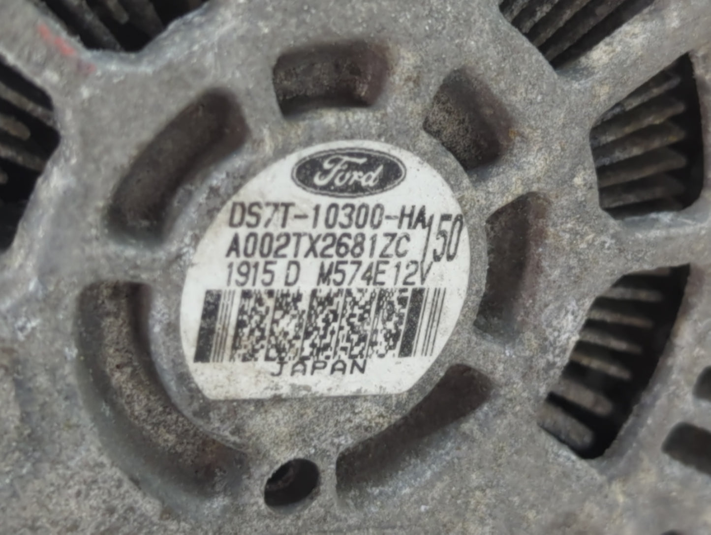 2013-2020 Ford Fusion Alternator Replacement Generator Charging Assembly Engine OEM P/N:A002TX2681ZC DS7T-10300-HA Fits OEM 