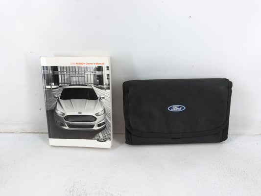 2016 Ford Fusion Owners Manual Book Guide P/N:GE5J 19A321 AA OEM Used Auto Parts - Oemusedautoparts1.com
