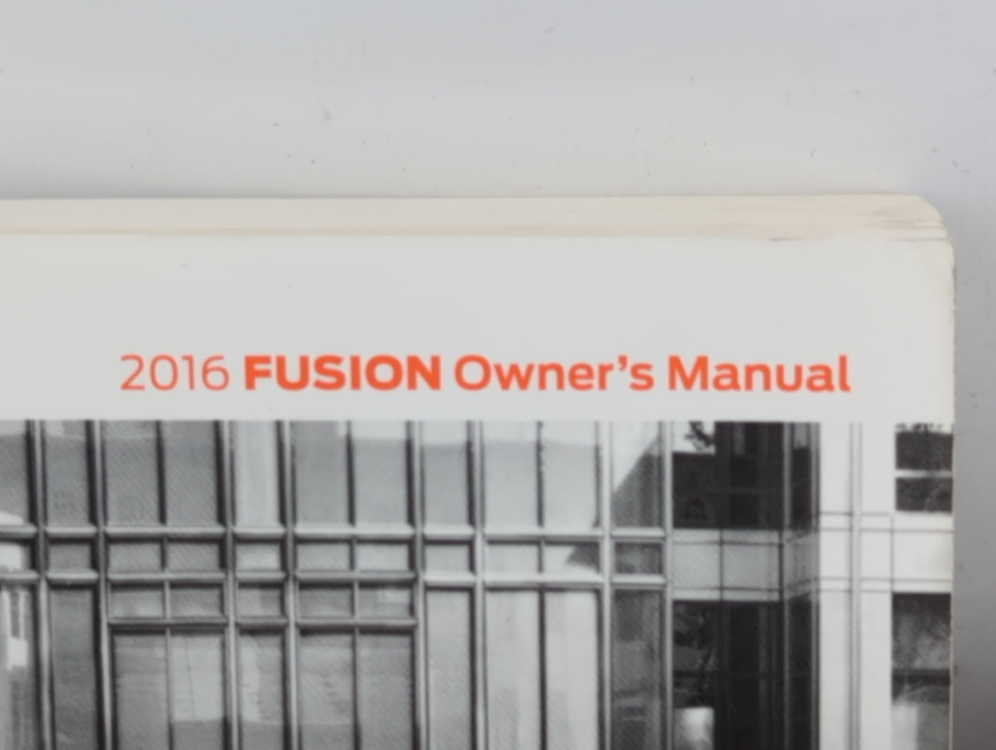 2016 Ford Fusion Owners Manual Book Guide P/N:GE5J 19A321 AA OEM Used Auto Parts - Oemusedautoparts1.com