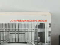 2016 Ford Fusion Owners Manual Book Guide P/N:GE5J 19A321 AA OEM Used Auto Parts - Oemusedautoparts1.com