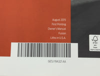 2016 Ford Fusion Owners Manual Book Guide P/N:GE5J 19A321 AA OEM Used Auto Parts - Oemusedautoparts1.com