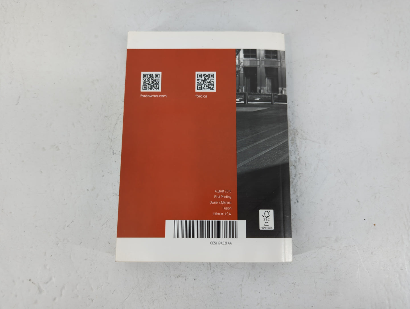 2016 Ford Fusion Owners Manual Book Guide P/N:GE5J 19A321 AA OEM Used Auto Parts - Oemusedautoparts1.com