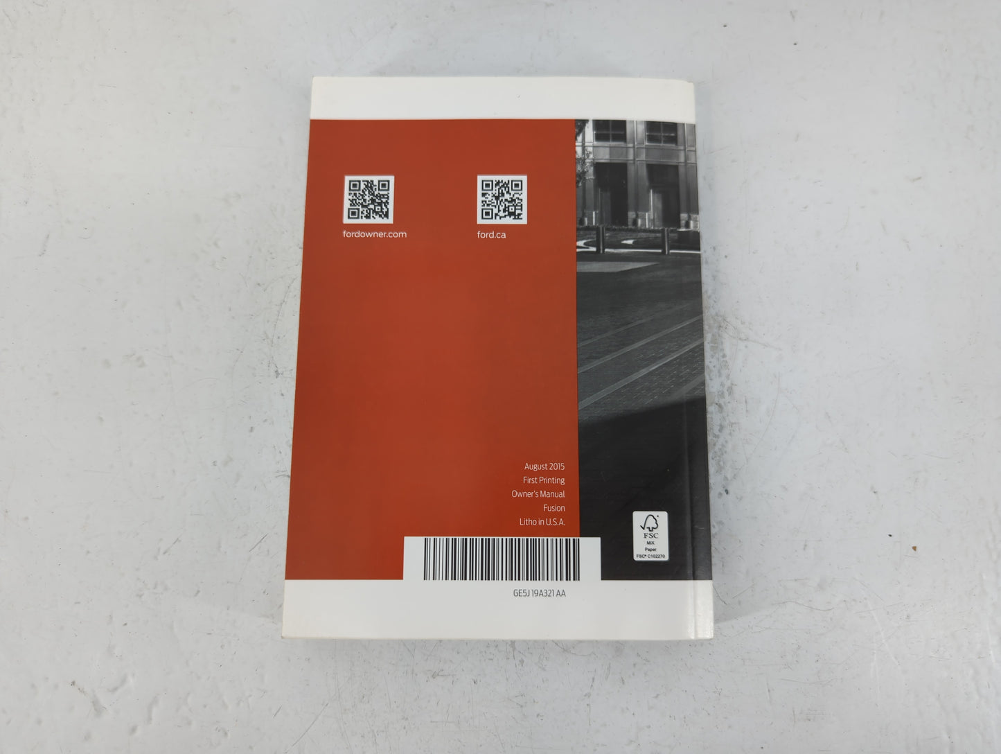 2016 Ford Fusion Owners Manual Book Guide P/N:GE5J 19A321 AA OEM Used Auto Parts - Oemusedautoparts1.com