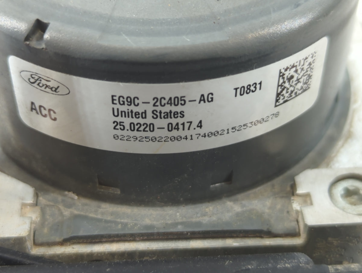 2014-2016 Ford Fusion Anti-Lock Brake ABS Pump Module Actuator OEM P/N:EG9C-2C405-AG Fits Fits 2014 2015 2016 OEM Used Auto 
