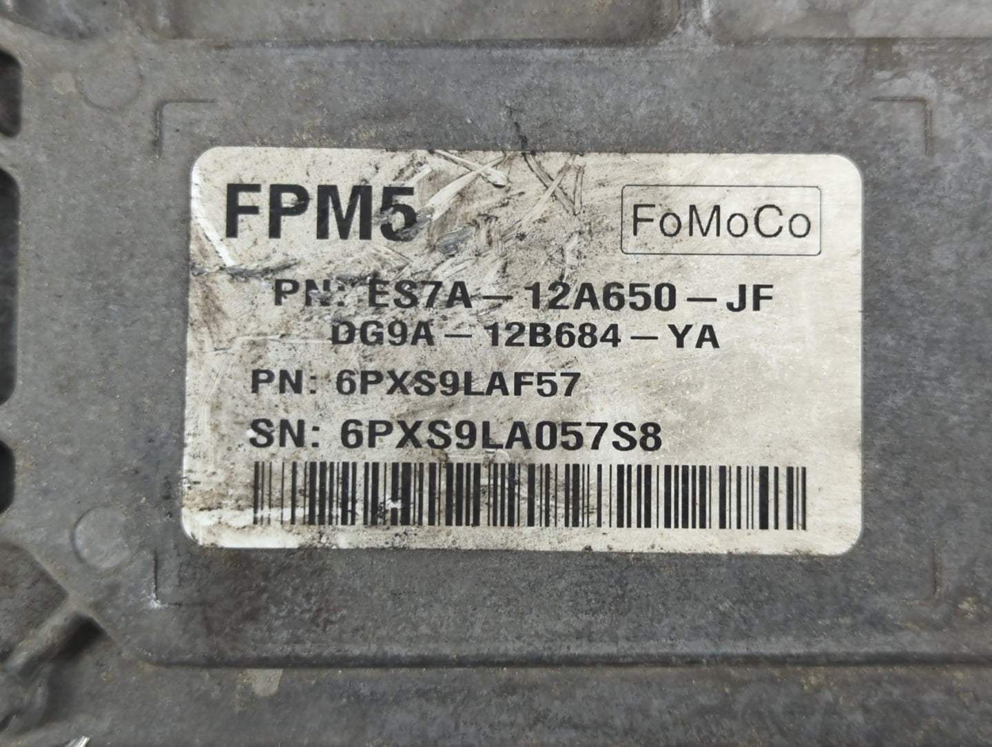 2014-2016 Ford Fusion PCM Engine Control Computer ECU ECM PCU OEM P/N:6PXS9LAF57 ES7A-12A650-JF Fits Fits 2014 2015 2016 OEM