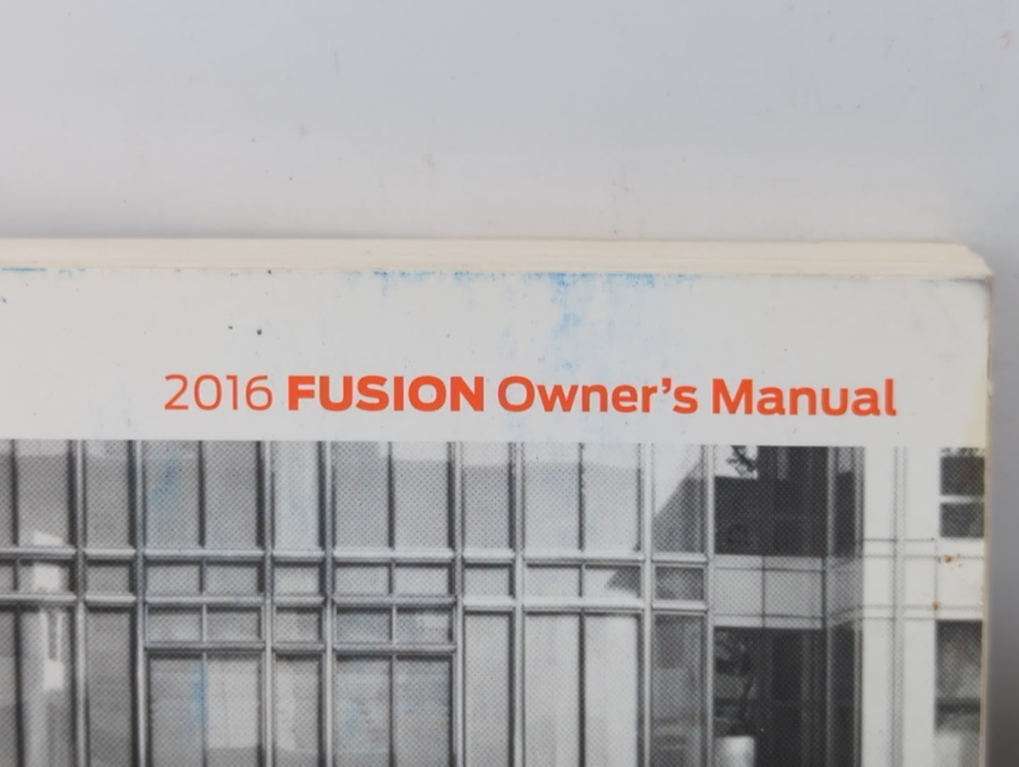 2016 Ford Fusion Owners Manual Book Guide P/N:GE5J 19A321 AA OEM Used Auto Parts - Oemusedautoparts1.com