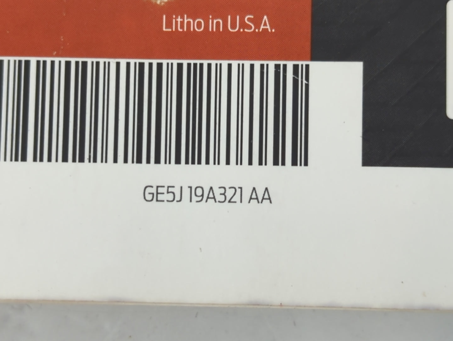 2016 Ford Fusion Owners Manual Book Guide P/N:GE5J 19A321 AA OEM Used Auto Parts - Oemusedautoparts1.com