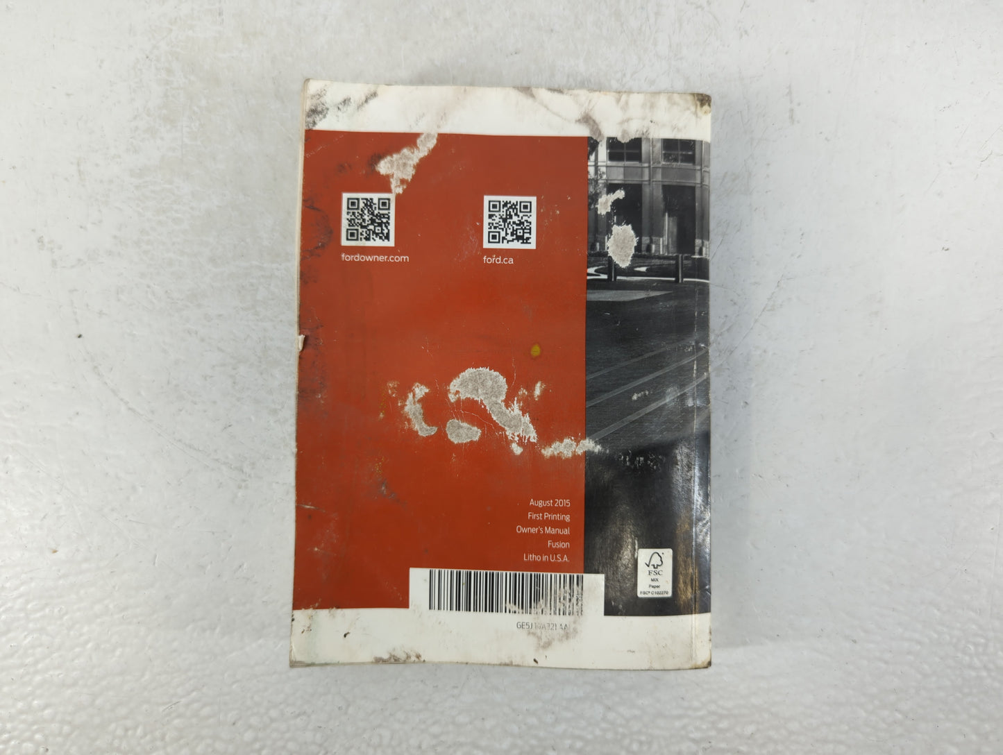 2016 Ford Fusion Owners Manual Book Guide OEM Used Auto Parts - Oemusedautoparts1.com