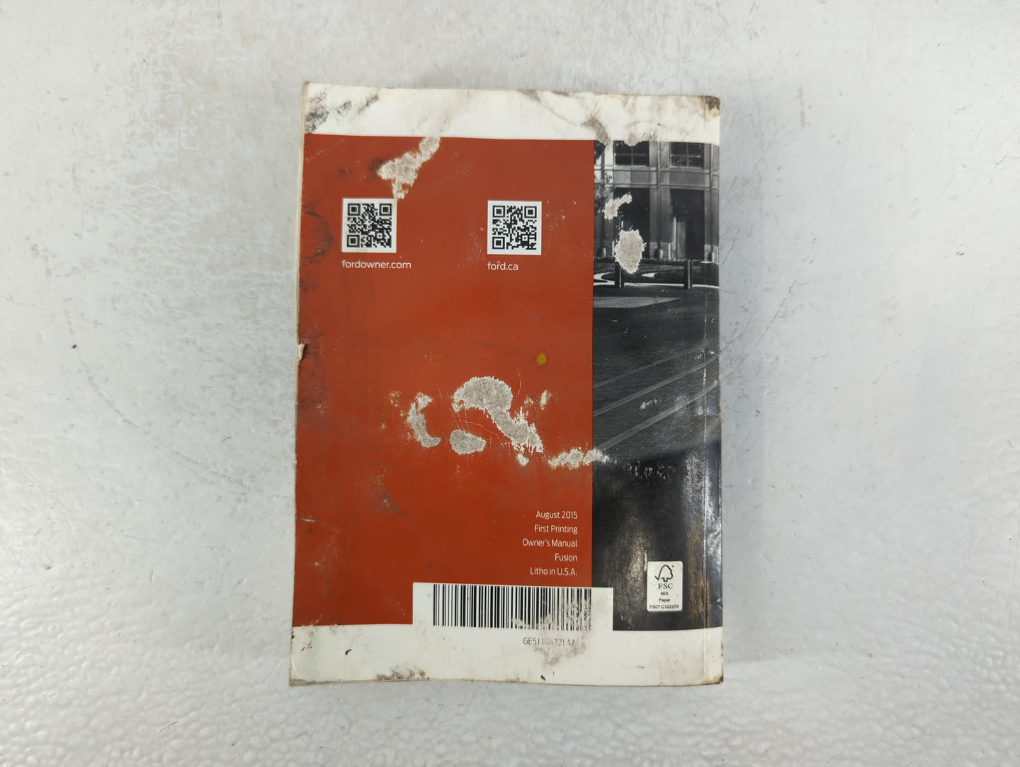 2016 Ford Fusion Owners Manual Book Guide OEM Used Auto Parts - Oemusedautoparts1.com