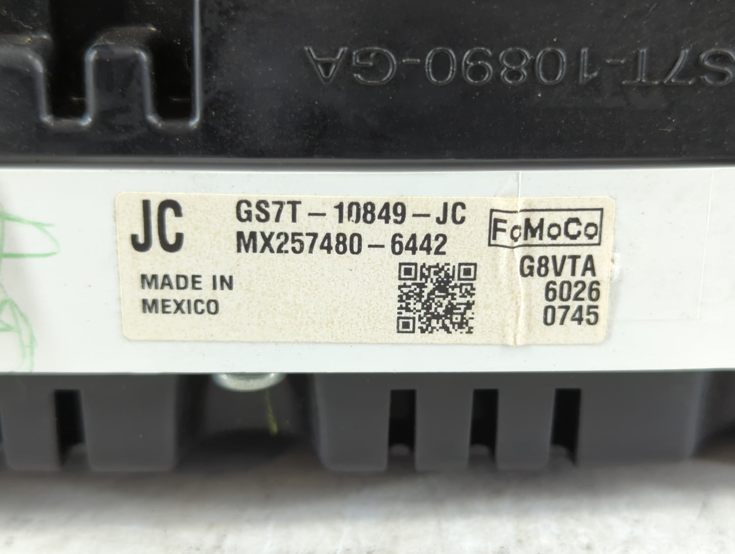 2016 Ford Fusion Instrument Cluster Speedometer Gauges P/N:GS7T-10849-JC Fits OEM Used Auto Parts - Oemusedautoparts1.com