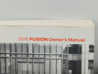 2016 Ford Fusion Owners Manual Book Guide P/N:GE5J 19A321 AA OEM Used Auto Parts - Oemusedautoparts1.com