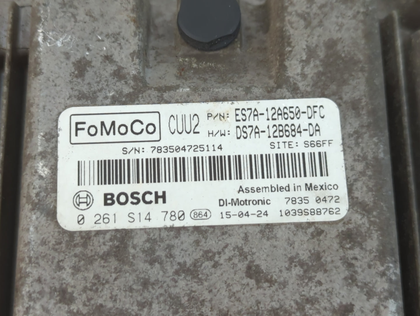 2014-2016 Ford Fusion PCM Engine Control Computer ECU ECM PCU OEM P/N:DS7A-12B684-DA ES7A-12A650-DFC Fits Fits 2014 2015 201