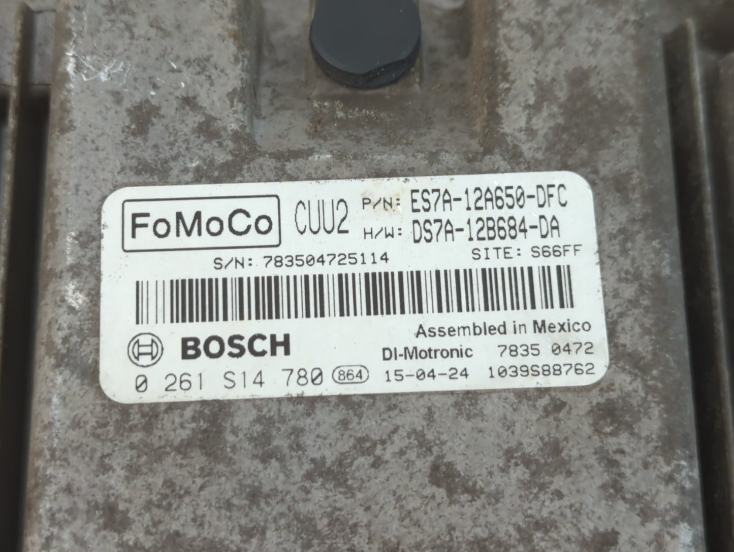 2014-2016 Ford Fusion PCM Engine Control Computer ECU ECM PCU OEM P/N:DS7A-12B684-DA ES7A-12A650-DFC Fits Fits 2014 2015 201