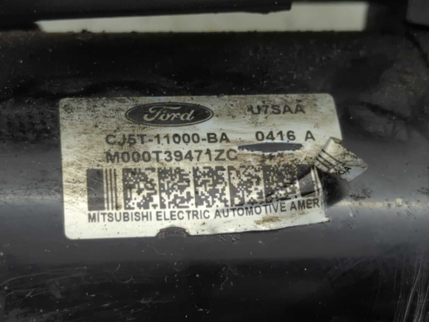 2013-2016 Ford Fusion Car Starter Motor Solenoid OEM P/N:M000T39471ZC CJ5T-11000-BA Fits Fits 2013 2014 2015 2016 OEM Used A