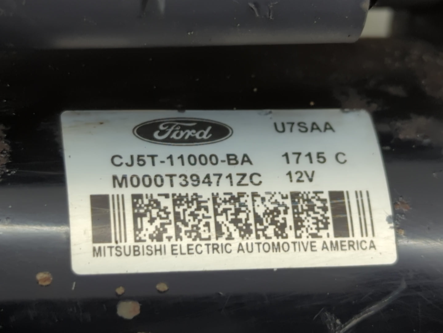 2013-2016 Ford Fusion Car Starter Motor Solenoid OEM P/N:CJ5T-11000-BA Fits Fits 2013 2014 2015 2016 OEM Used Auto Parts - O